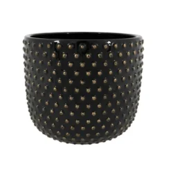 Pot Bolino Noir Brillant 21 Cm