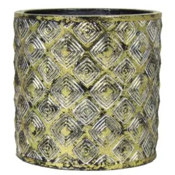 Pot Cylindrique Hannah Doré 14 Cm