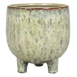 Pot Sierra Sur Pieds Crème 18 Cm